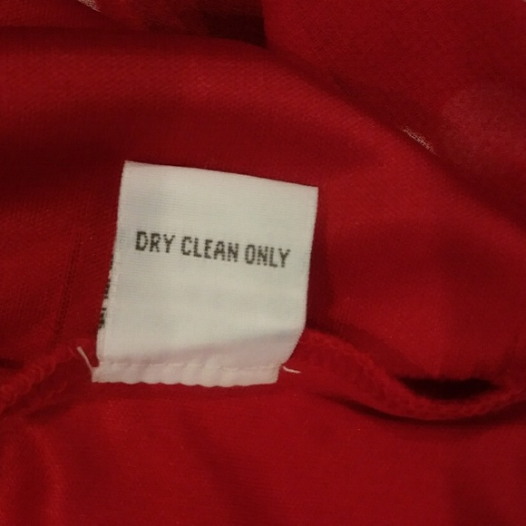 Tramp Brand Deep V-Neck Red Polka Dot Dress - Picture 6 of 6